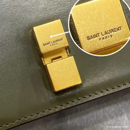 Tony Luxuries CARRE LOULOU SMOOTH SATCHEL IN YSL LEATHER 0531
